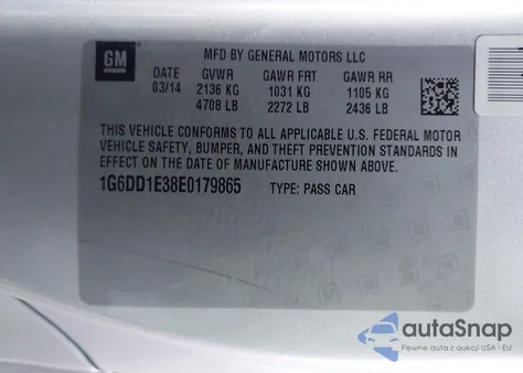 2014 Cadillac Cts Premium from USA, damaged, VIN 1G6DD1E38E0179865